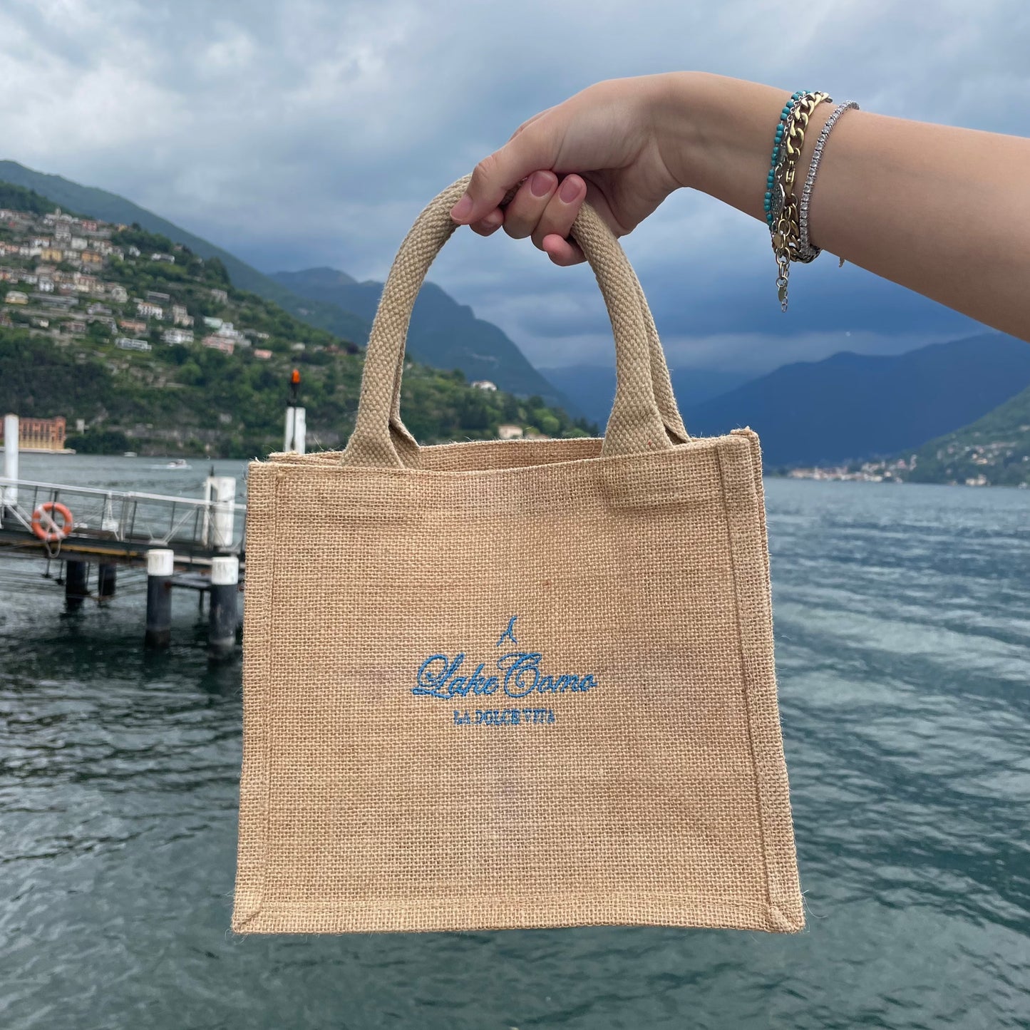 BORSA IN JUTA LAKE COMO