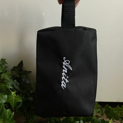 POCHETTE NERA PERSONALIZZATA