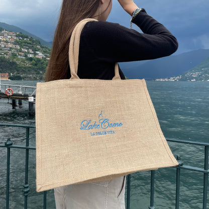 BORSA IN JUTA LAKE COMO
